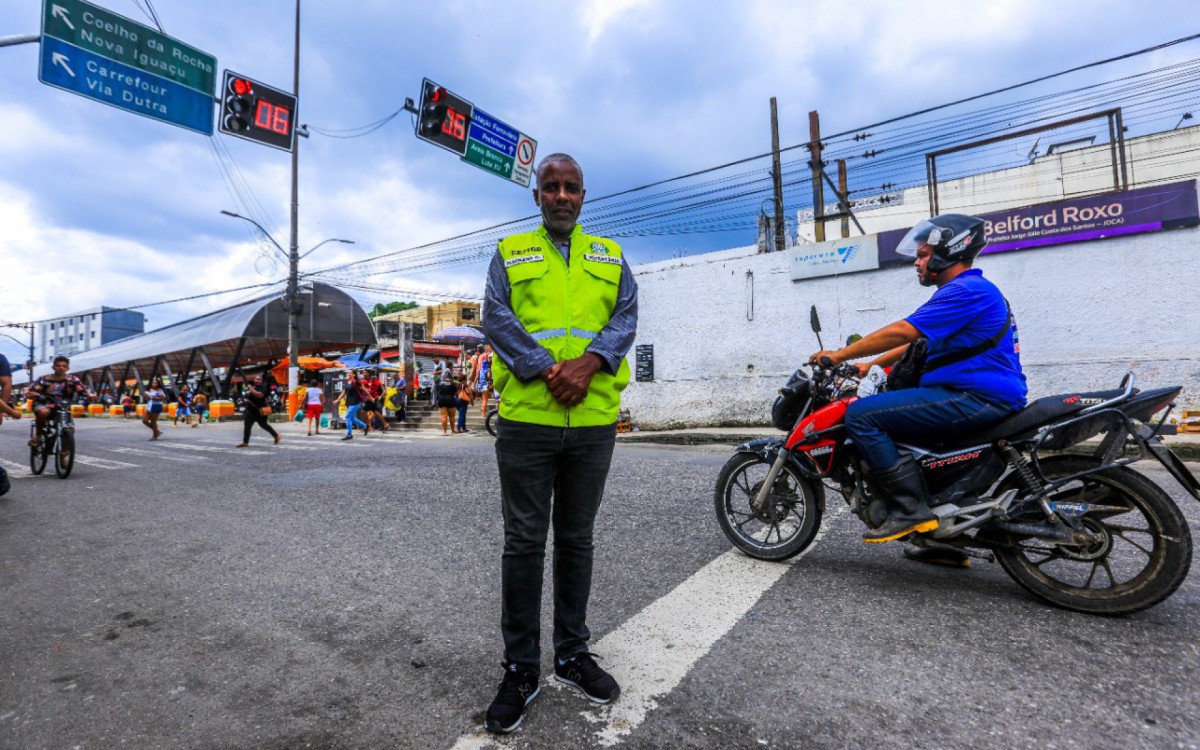 O secretário Marcelo Machado destacou que os novos sinais contribuem para a segurança no trânsito