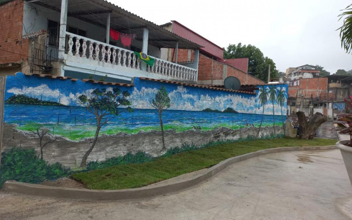 Arte de Derlan Almeida de Matos, na Freguesia, em Jacarepagu&aacute;.