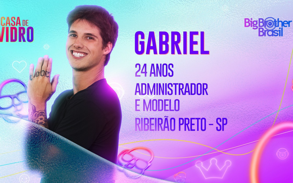 Gabriel &eacute; um dos participantes da 'Casa de Vidro'