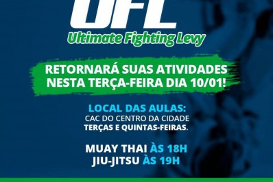 Projeto UFL Ultimate Fighting Levy retoma atividades nesta terça-feira (10)