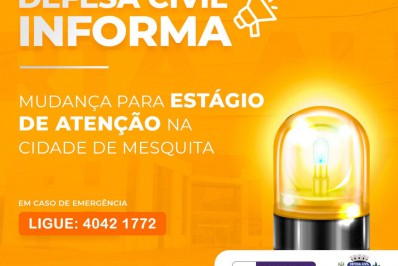 Mesquita permanece em estágio de atenção devido às chuvas