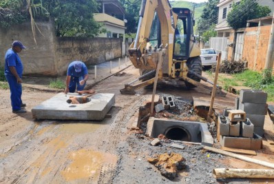 Obras da rede de drenagem do Cantagalo entram na fase final