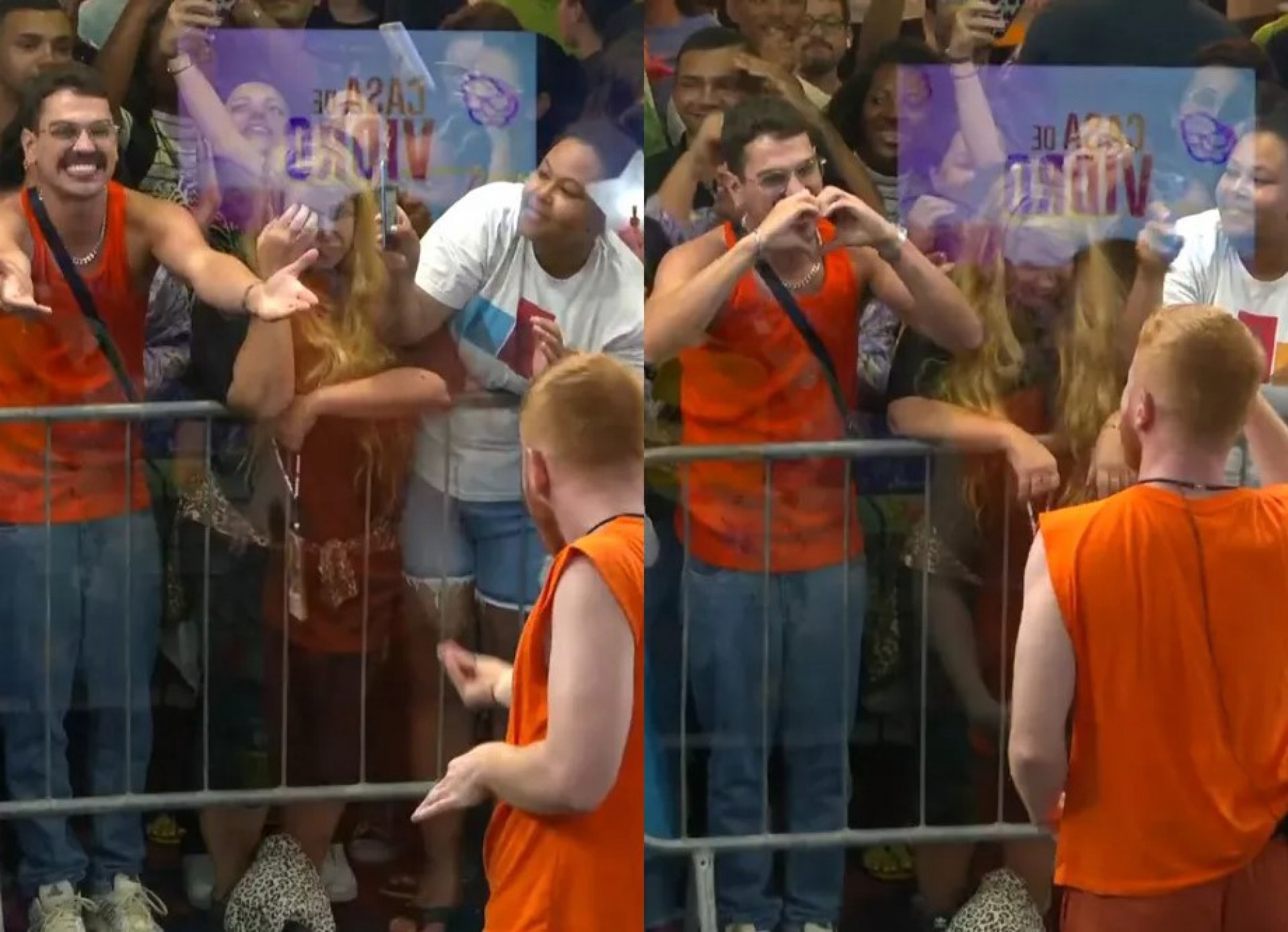 Raphael Piza, namorado de Manoel, visita 'Casa de Vidro'  - Reprodução/TV Globo