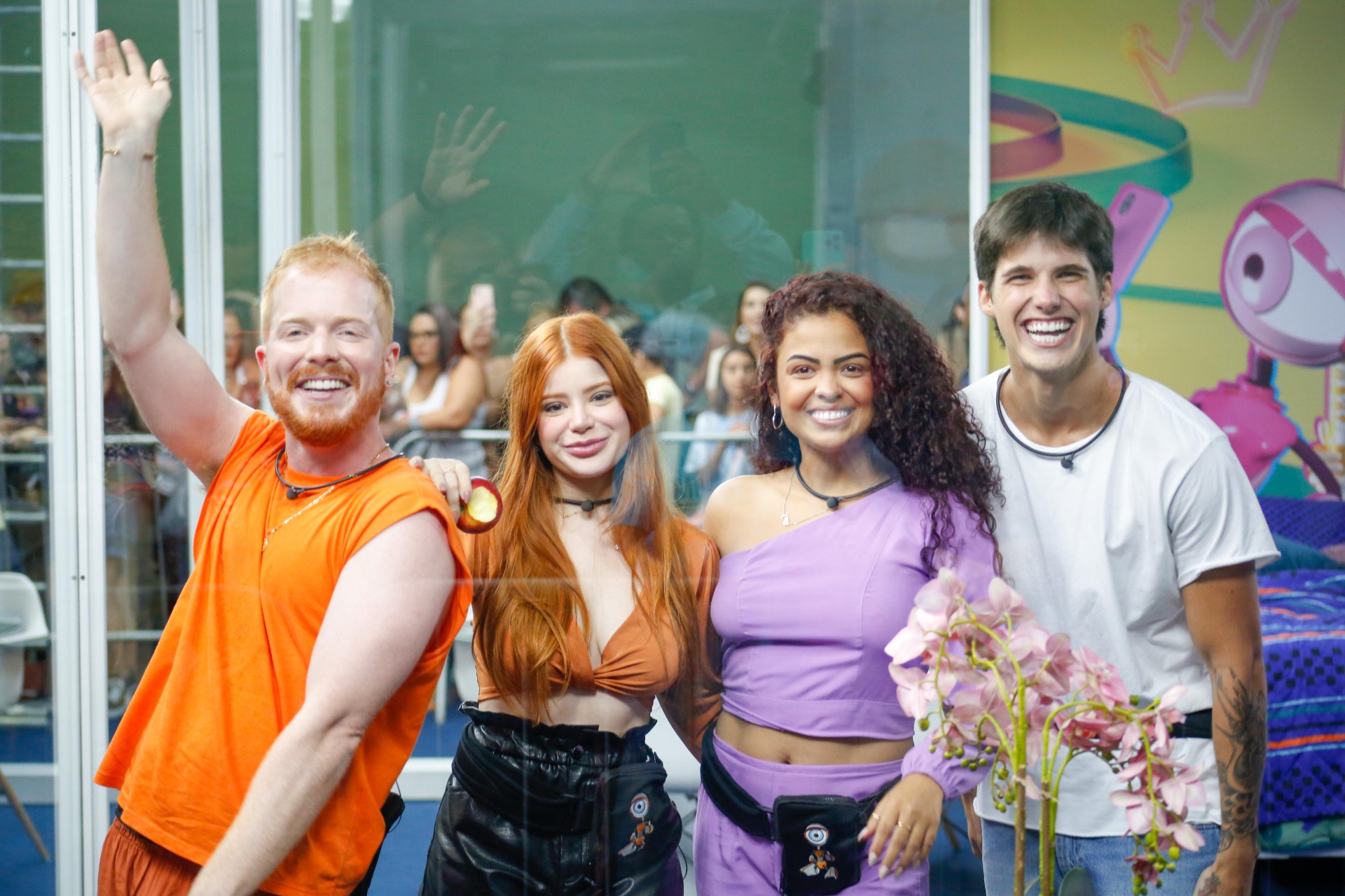 Manoel, Paula, Gabriel e Giovanna são os participantes da 'Casa de Vidro' - Paulo Tauil/ AgNews