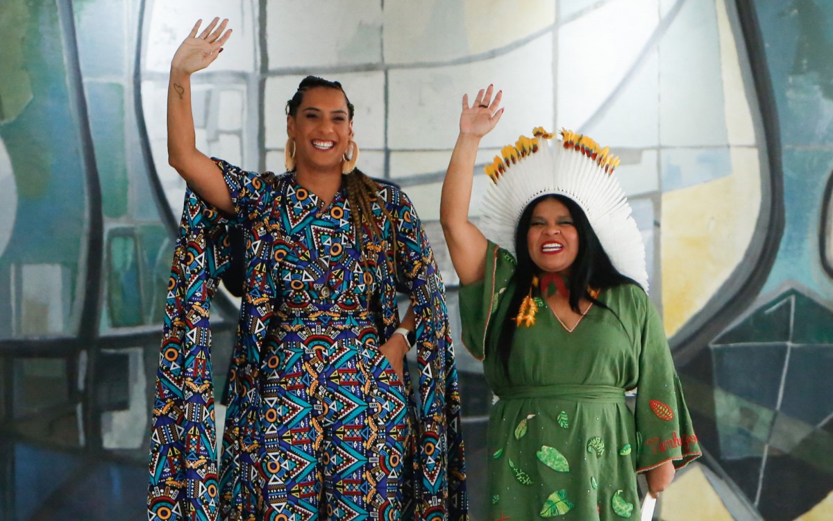 Anielle Franco e Sonia Guajajara tomam posse como ministras - AFP