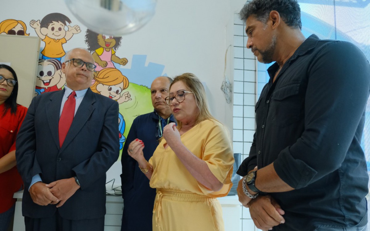 Inaugura&ccedil;&atilde;o da sala, no CEO, que vai atender pessoas com necessidades especiais. 