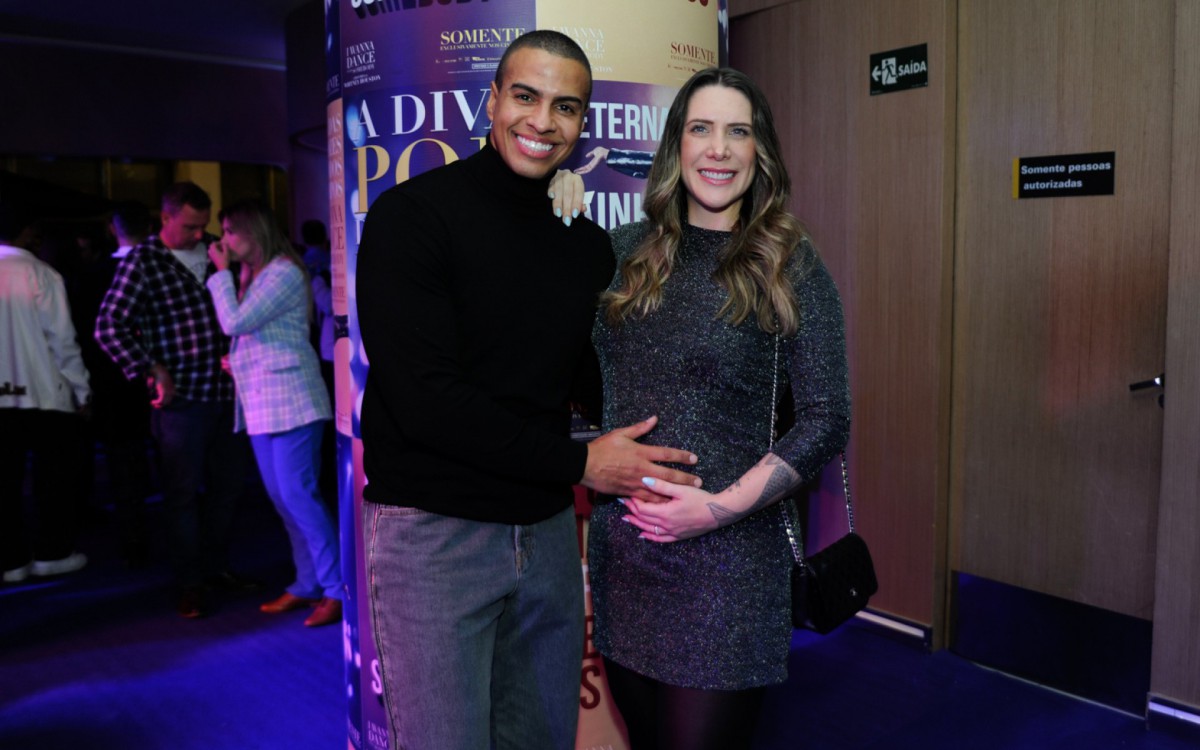 Thiago Oliveira e a mulher, Bruna Matuti 