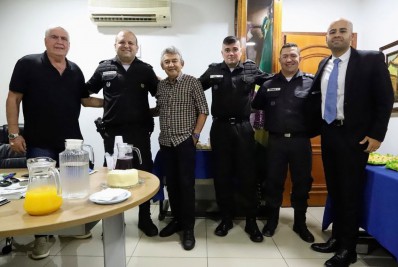 Reunião no 21° Batalhão de Polícia Militar discute melhorias na segurança pública