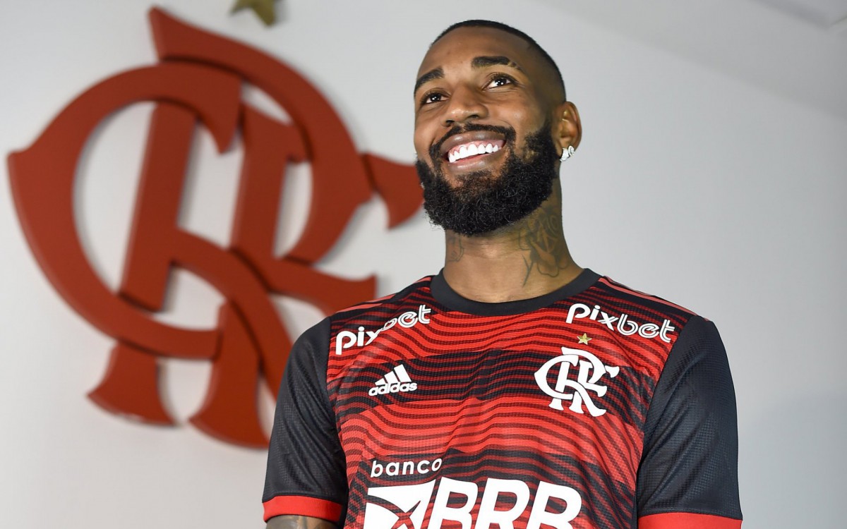 Gerson apresentado no Flamengo - Marcelo Cortes / Flamengo