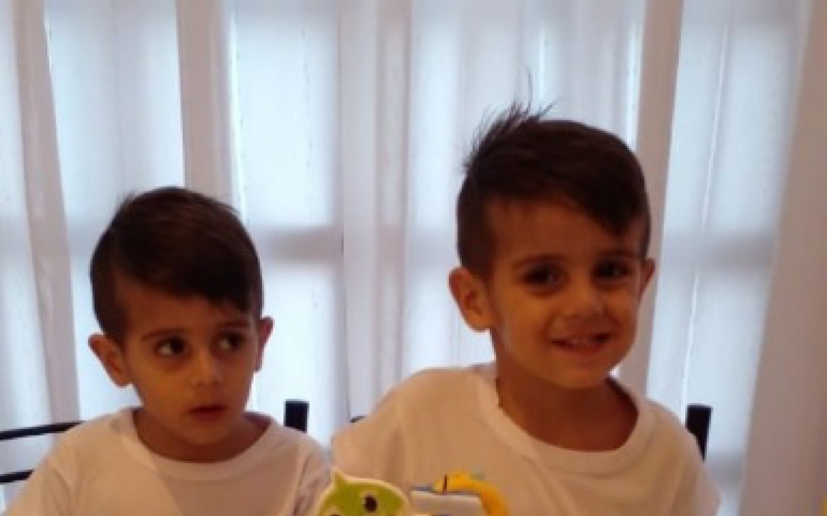 Gêmeos no aniversário de 3 anos - Reprodução/Redes Sociais