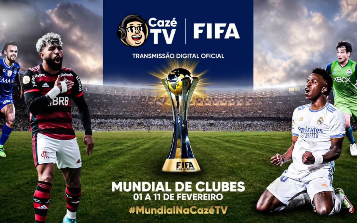 CazéTV vai transmitir no  o Mundial de Clubes da Fifa que começa em  fevereiro