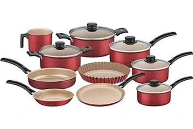 Cozinha completa: jogo de panelas Tramontina tem 10 peças antiaderente