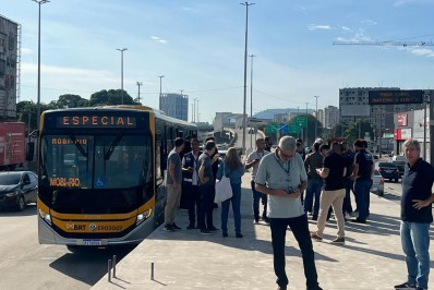 Construção do BRT Transbrasil passa por vistoria