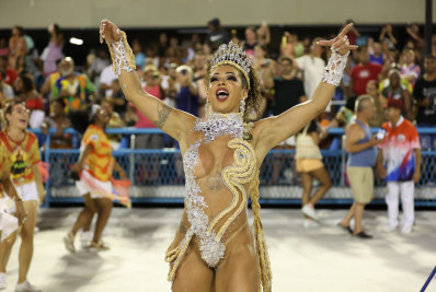 Famosas brilham na primeira noite de ensaios técnicos na Sapucaí