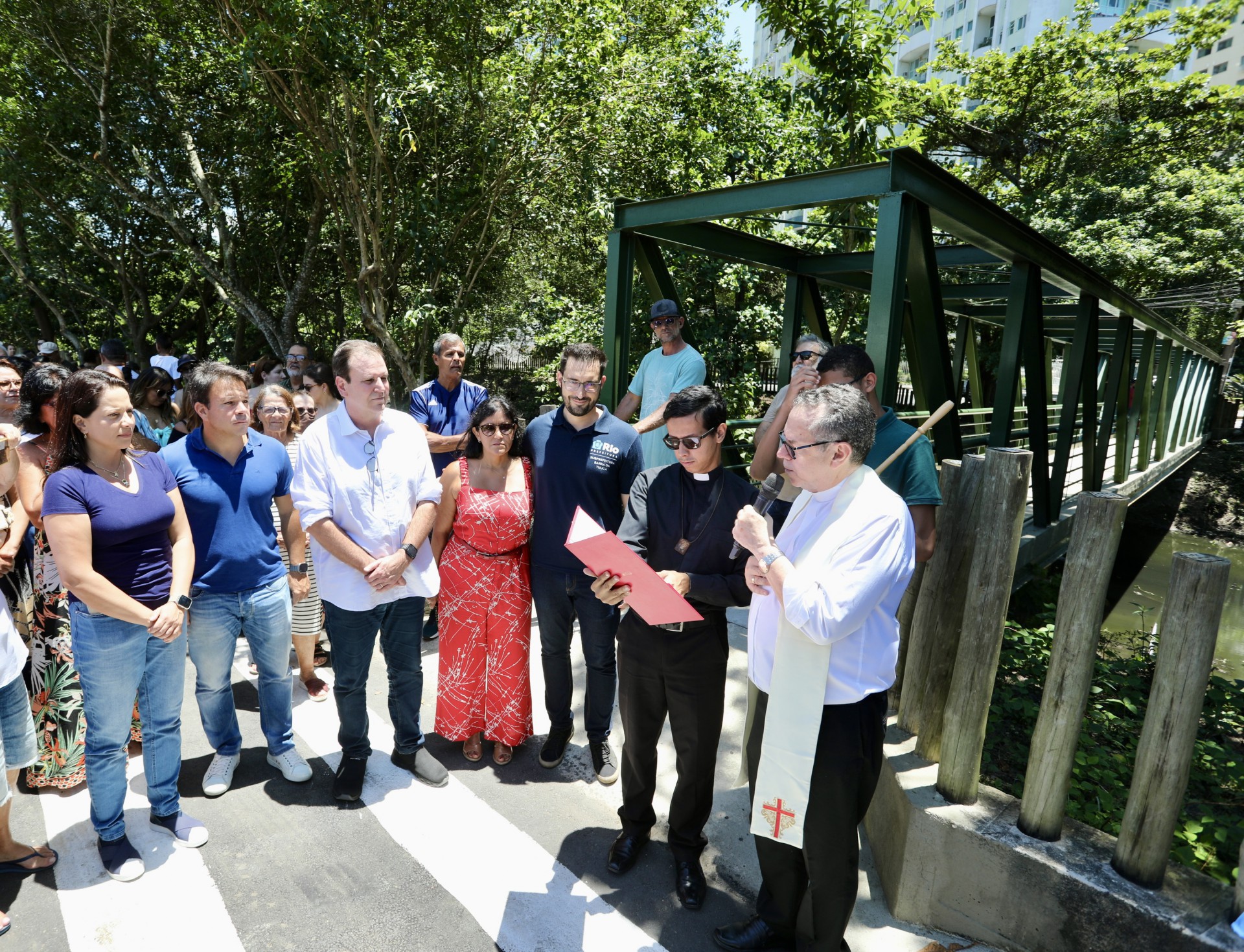 Inauguração da passarela foi a primeira do Dia - Divulgação