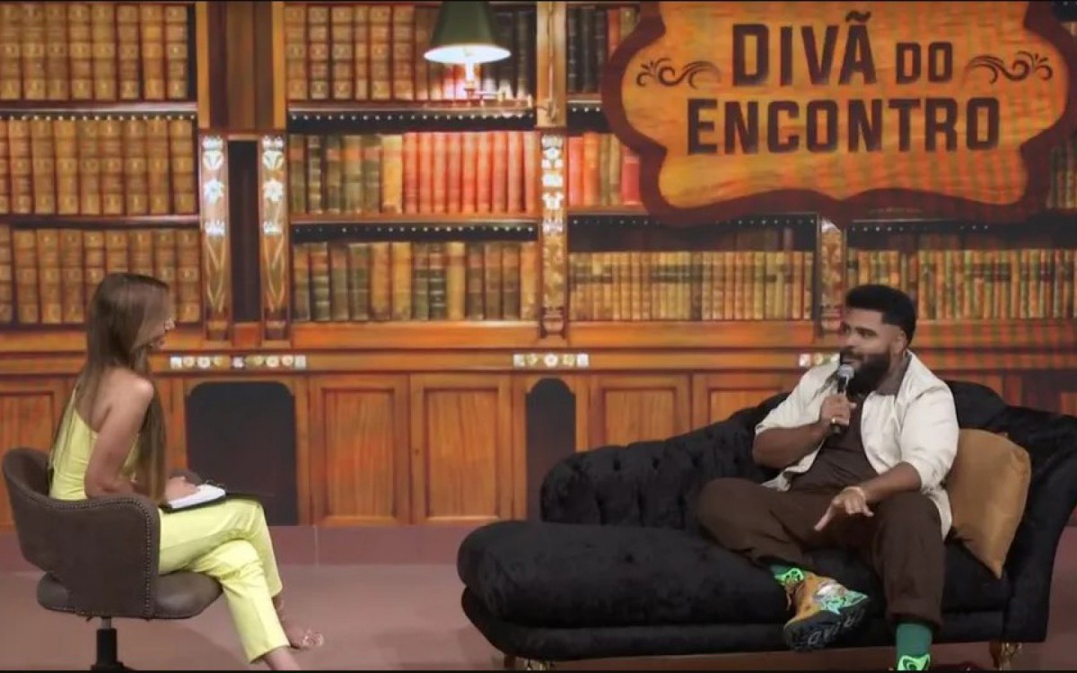 Paulo Vieira e Patrícia Poeta no 'Encontro' - Reprodução/TV Globo