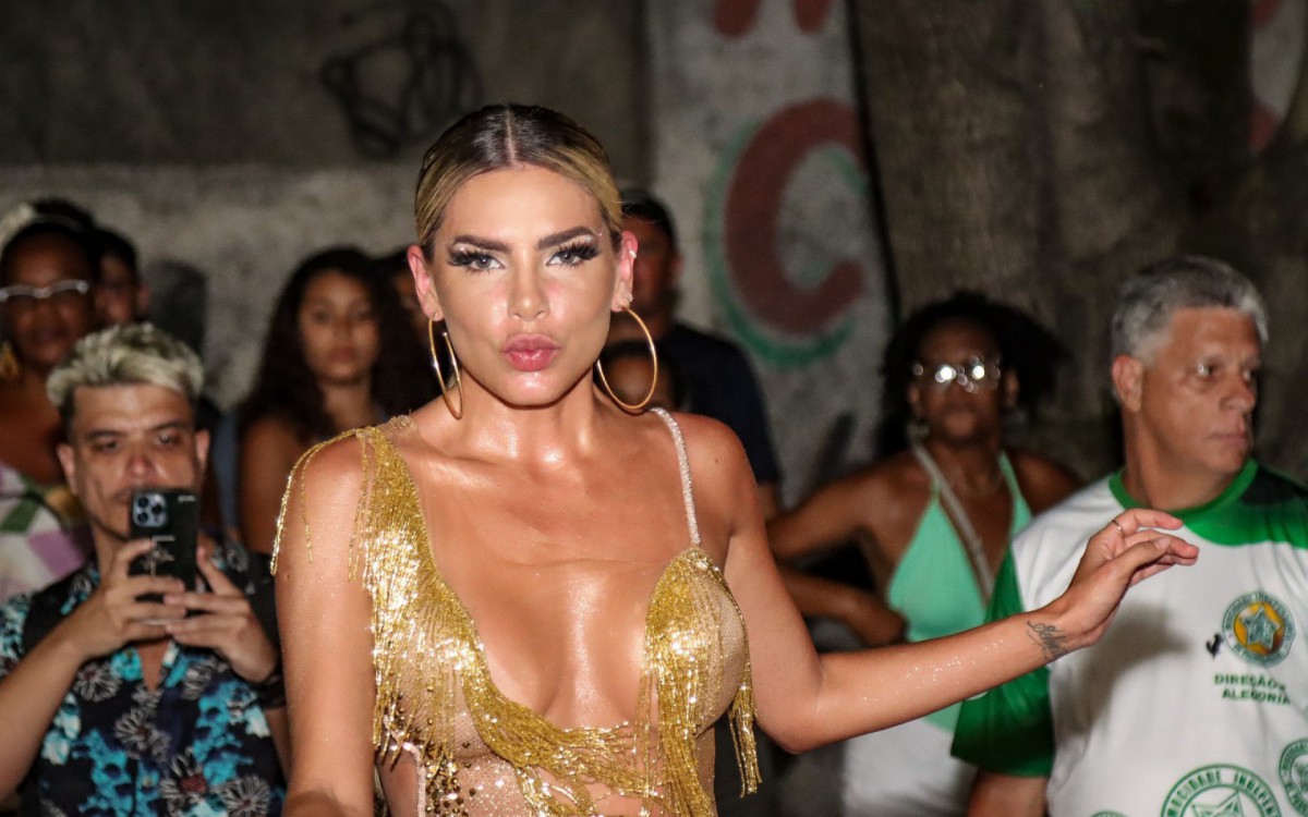 Erika Schneider &eacute; apresentada como musa da Mocidade Independente de Padre Miguel