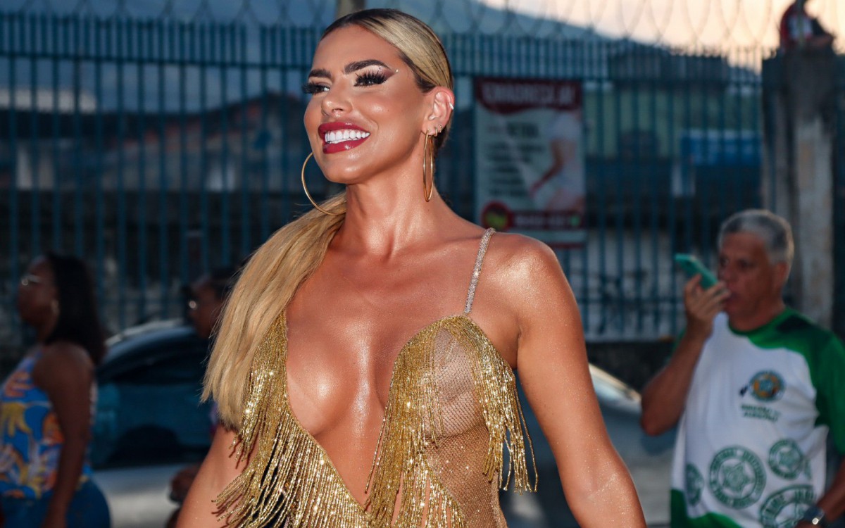 Erika Schneider &eacute; apresentada como musa da Mocidade Independente de Padre Miguel