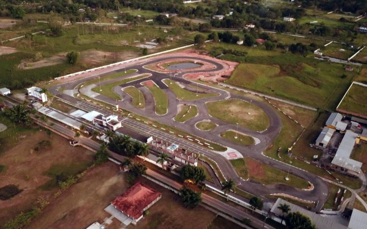 Vista aérea do Kartódromo de Guapimirim - Kartódromo de Guapimirim - Divulgação