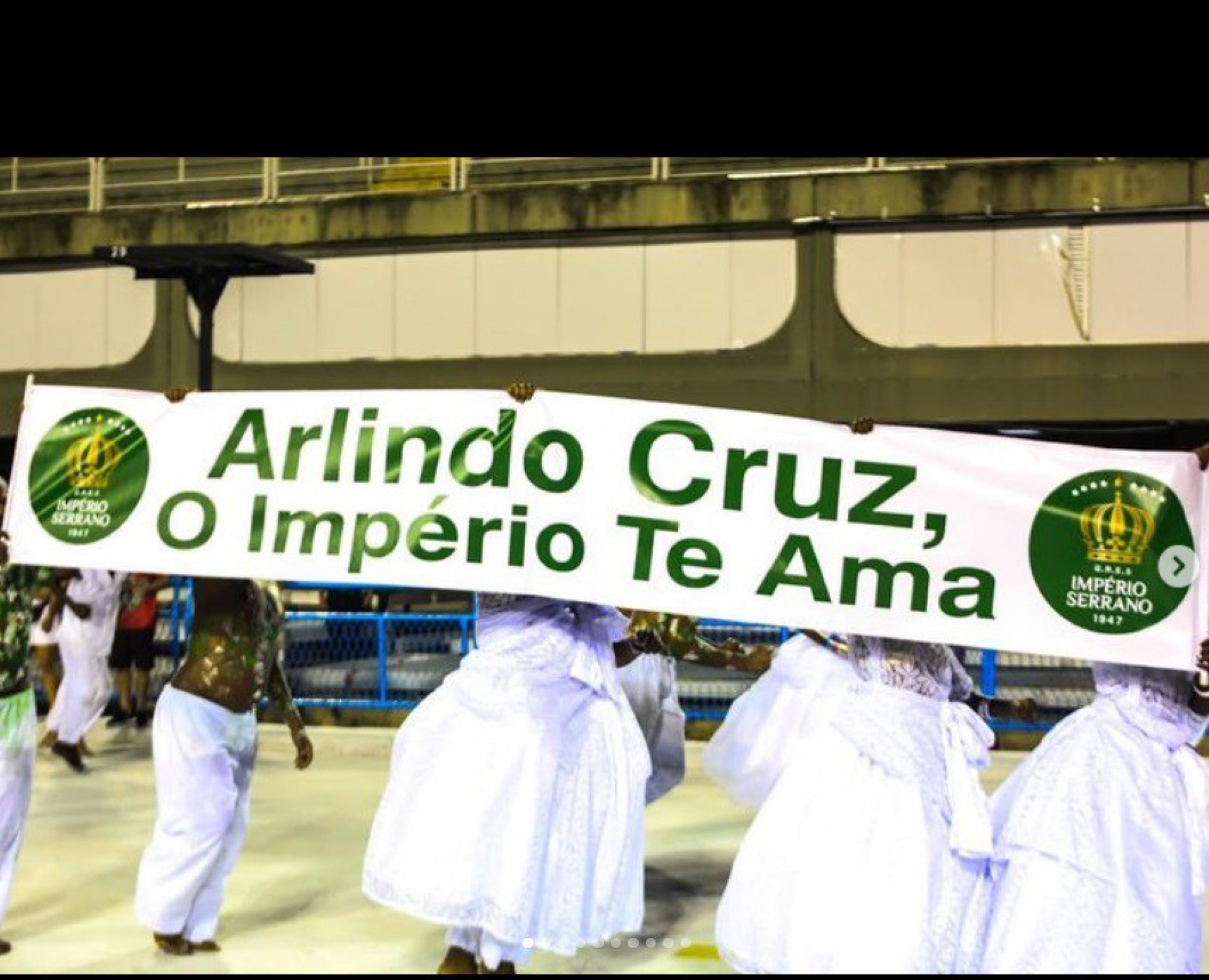 Império Serrano faz declaração de amor a Arlindo Cruz - Reprodução Internet / Vinni Luiz Lima