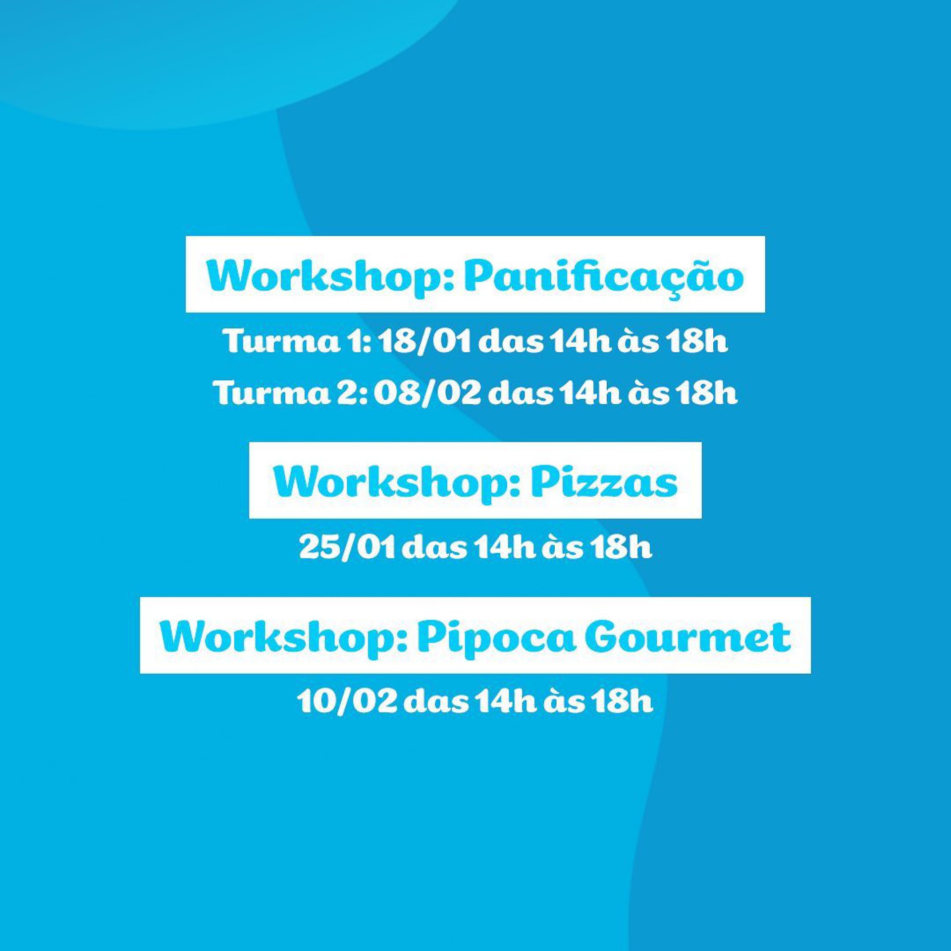 Cursos de Panifica&ccedil;&atilde;o, Pizza e Pipoca Gourmet - Divulga&ccedil;&atilde;o