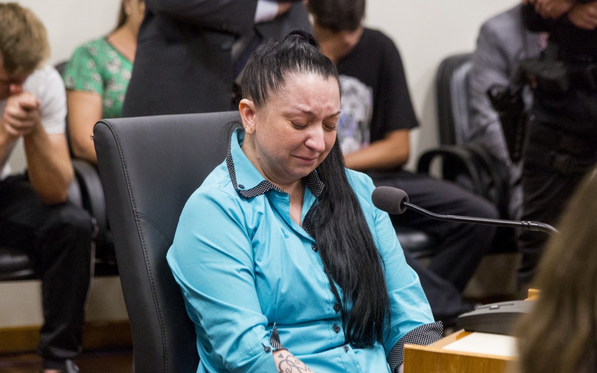 Alexandra chorou diversas vezes durante interrogatório - Juliano Verardi/TJRS