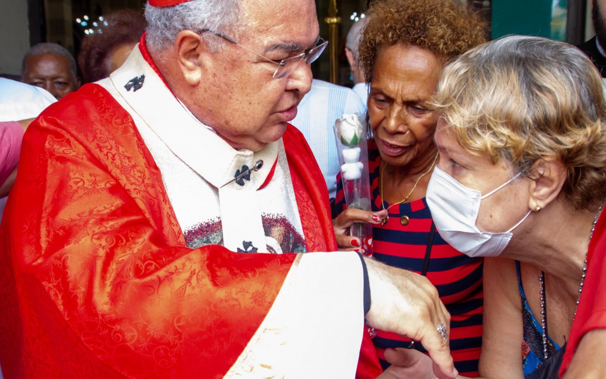 Cardeal Orani Tempesta celebra a missa do padroeiro da cidade do Rio de Janeiro, S&atilde;o Sebasti&atilde;o, na Igreja dos Capuchinhos, na Tijuca