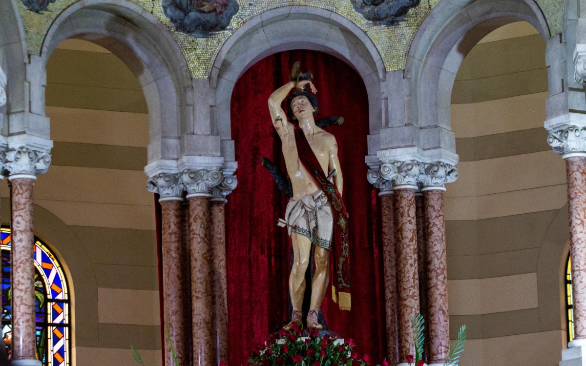 Dom Orani Tempesta celebra a missa do padroeiro da cidade do Rio de Janeiro, S&atilde;o Sebasti&atilde;o, na igreja dos Capuchinhos, na Tijuca zona Norte do Rio de Janeiro, manh&atilde; desta sexta-feira (20). 