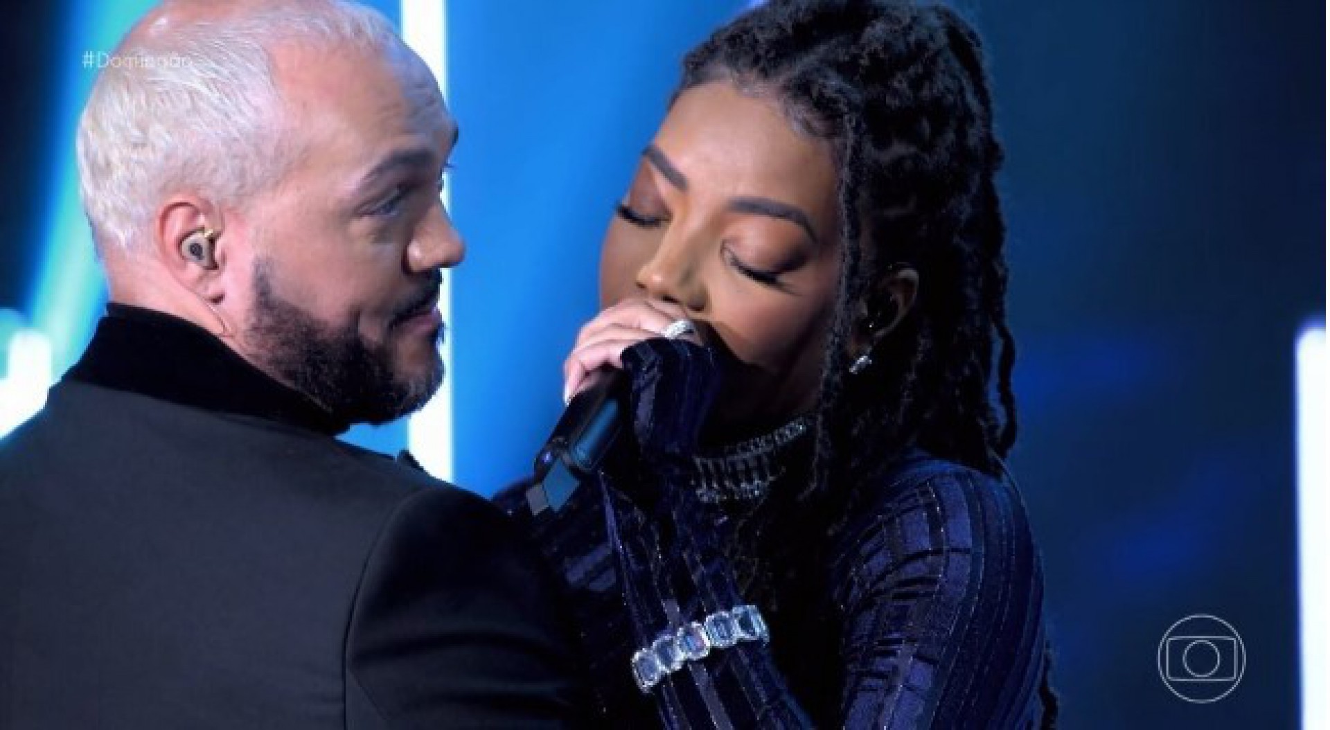 Belo homenageia Ludmilla no 'Domingão com Huck' - Reprodução/TV Globo