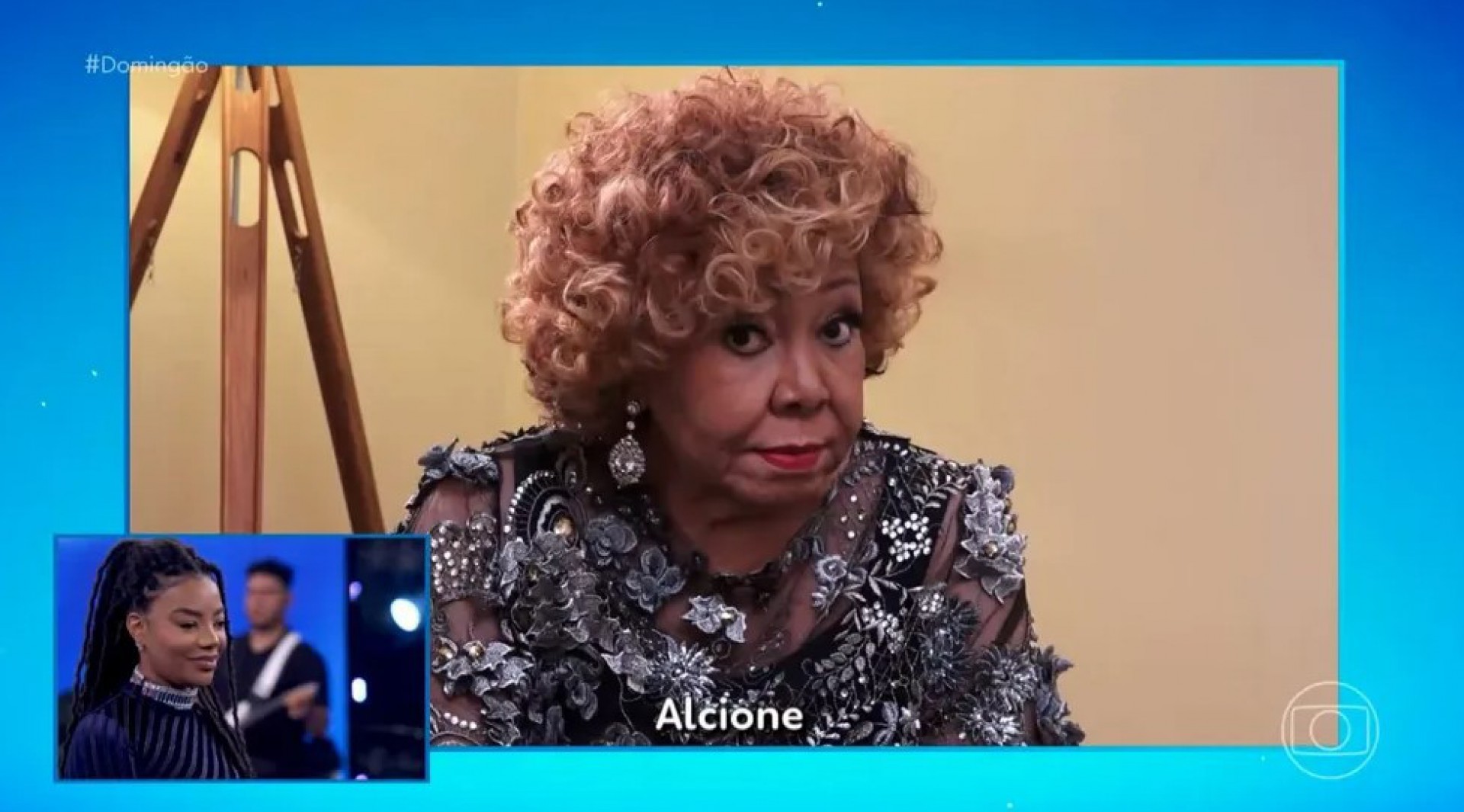 Alcione homenageia Ludmilla no 'Domingão com Huck' - Reprodução/TV Globo