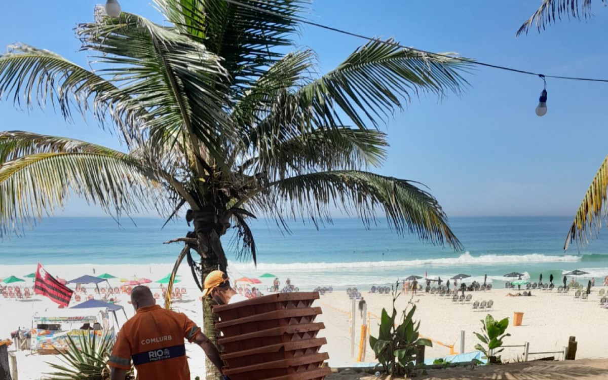 Comlurb recolhe 640,4 toneladas de resíduos das areias das praias no feriadão de São Sebastião - Divulgação / Comlurb