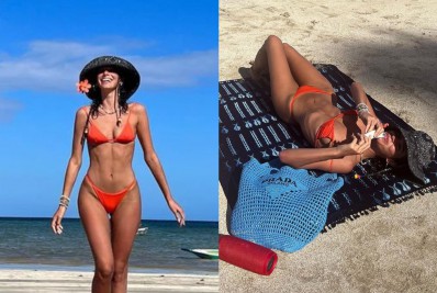 Bruna Marquezine ostenta barriga negativa em fotos de biquíni: 'Tanta saudade'