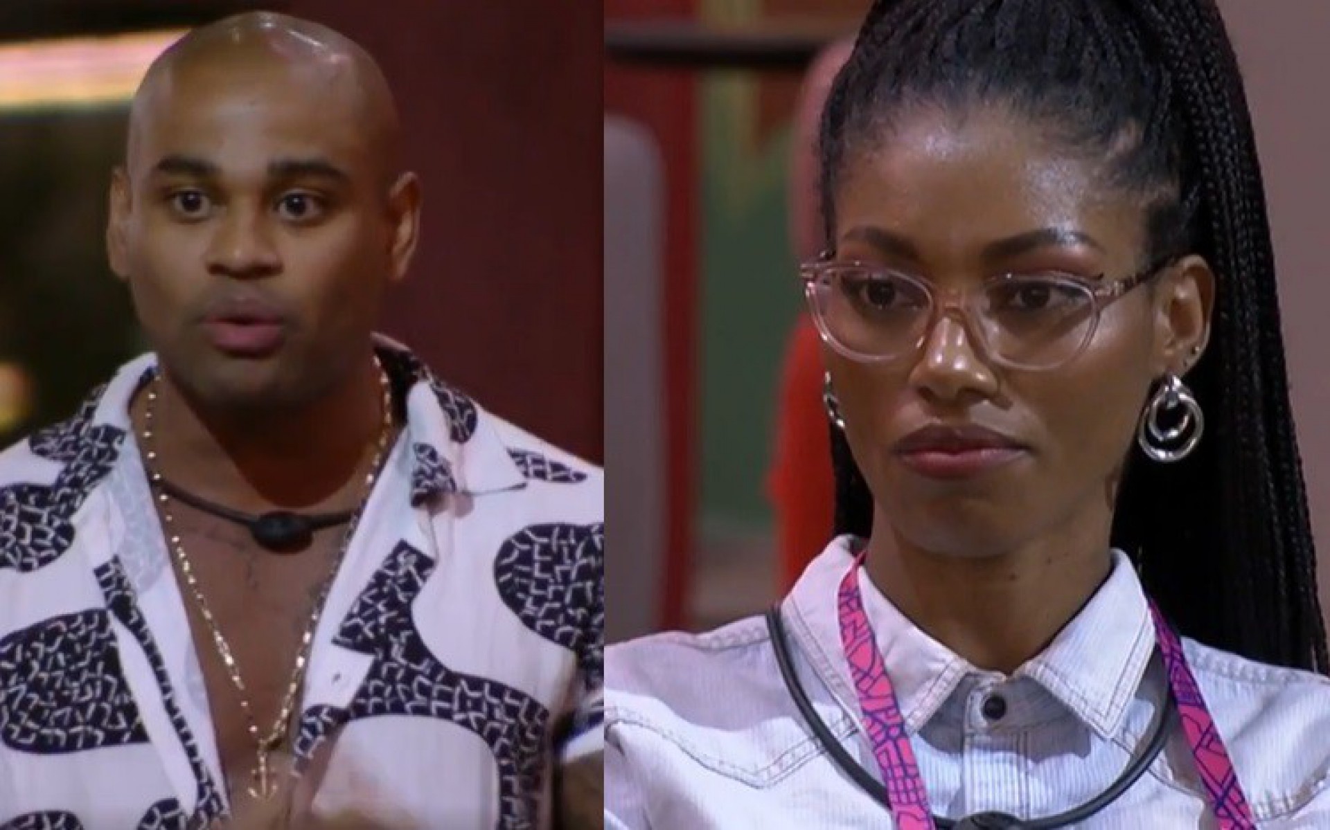 Cezar dá bomba para Tina no Jogo da Discórdia - Reprodução de vídeo / TV Globo