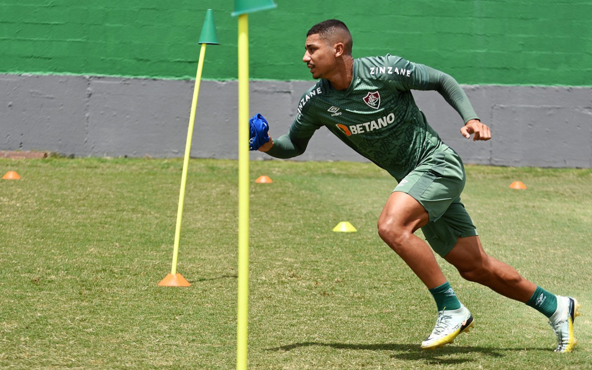 André no treino do Fluminense - MAILSON SANTANA/FLUMINENSE