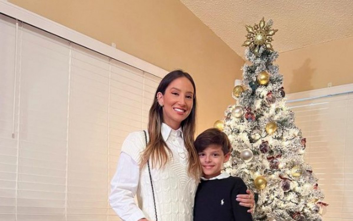 Elisa Leite &eacute; m&atilde;e de Bernardo, filho de Cristiano Ara&uacute;jo