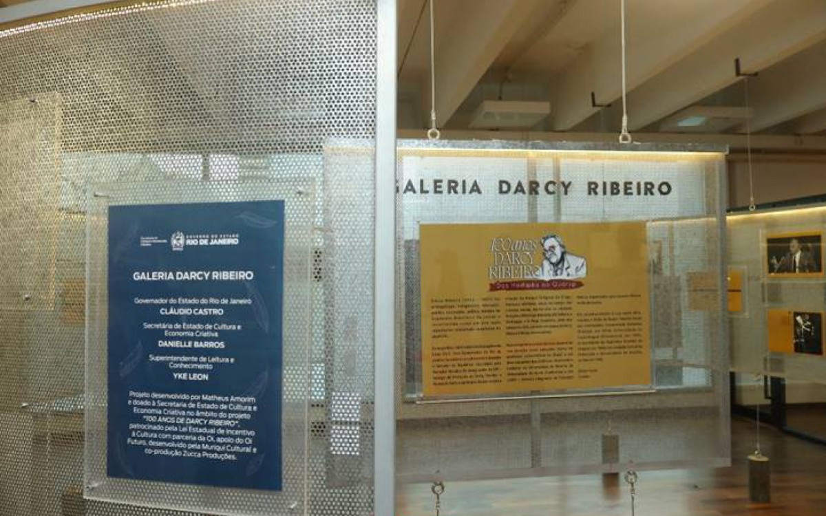 Exposi&ccedil;&atilde;o sobre o centen&aacute;rio do antrop&oacute;logo, educador e indigenista brasileiro Darcy Ribeiro ficar&aacute; aberta para visita&ccedil;&atilde;o at&eacute; o dia 3 de mar&ccedil;o - Divulga&ccedil;&atilde;o/ Leonardo Ferraz