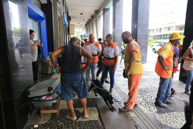Centro recebe nova ação de abordagem especializada da Prefeitura