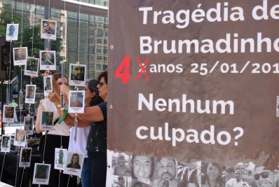 Vítimas da tragédia em Brumadinho são lembradas na capital paulista