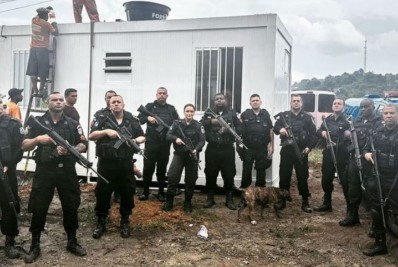 39º Batalhão da Polícia Militar instala container no bairro Santa Tereza, em Belford Roxo