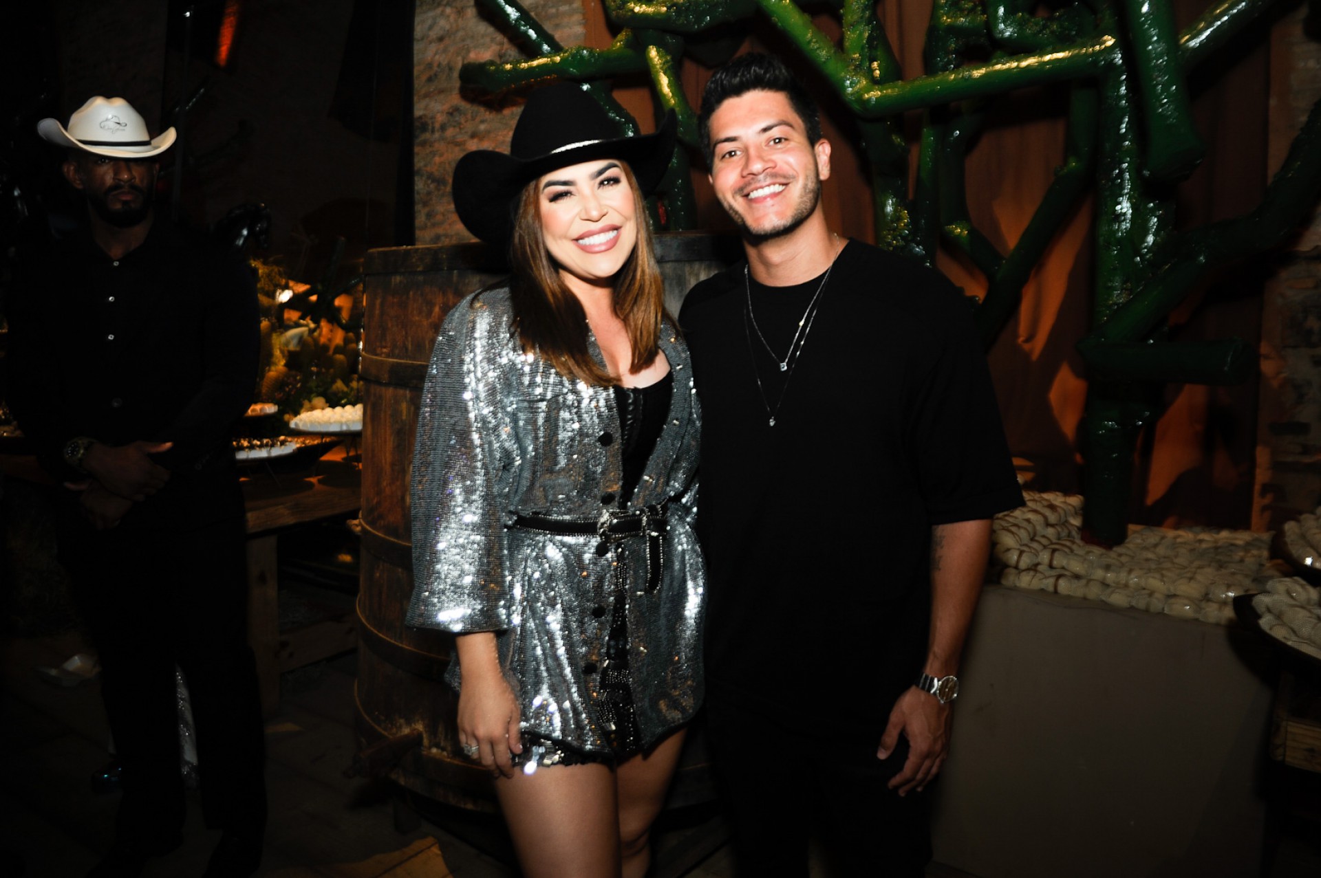 Naiara Azevedo e Arthur Aguiar no aniversário de Lucas Guimarães, marido de Carlinhos Maia - Eduardo Martins / AgNews