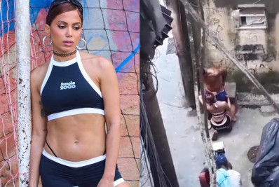 Vídeo: Anitta simula sexo oral em gravação de clipe na Zona Oeste do Rio