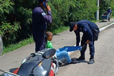 Motociclista fica ferido após colisão na Av Wilson Mendes, em Cabo Frio