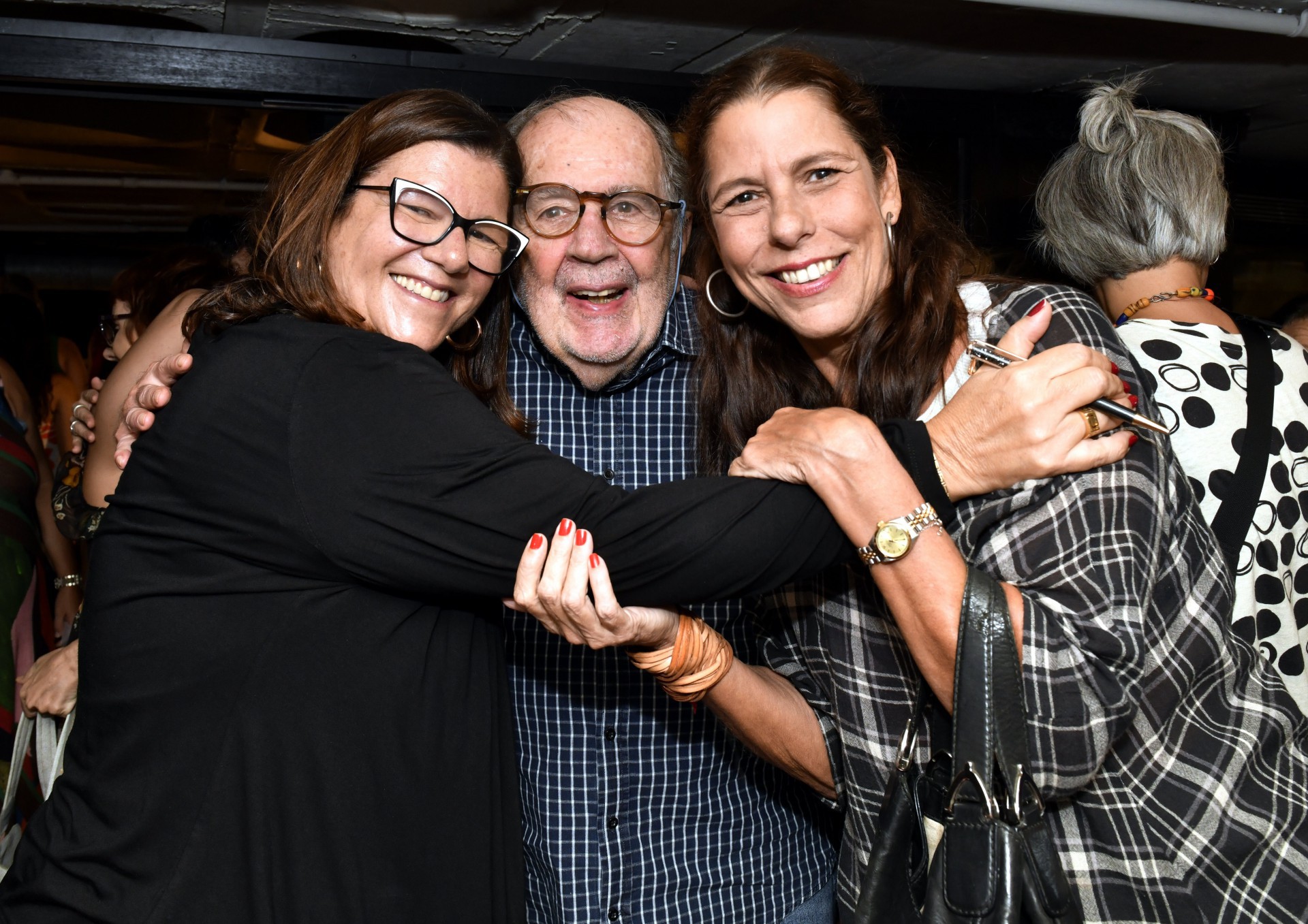 Andréa Pachá com Cacá Diegues e Renata Almeida - Cristina Granato