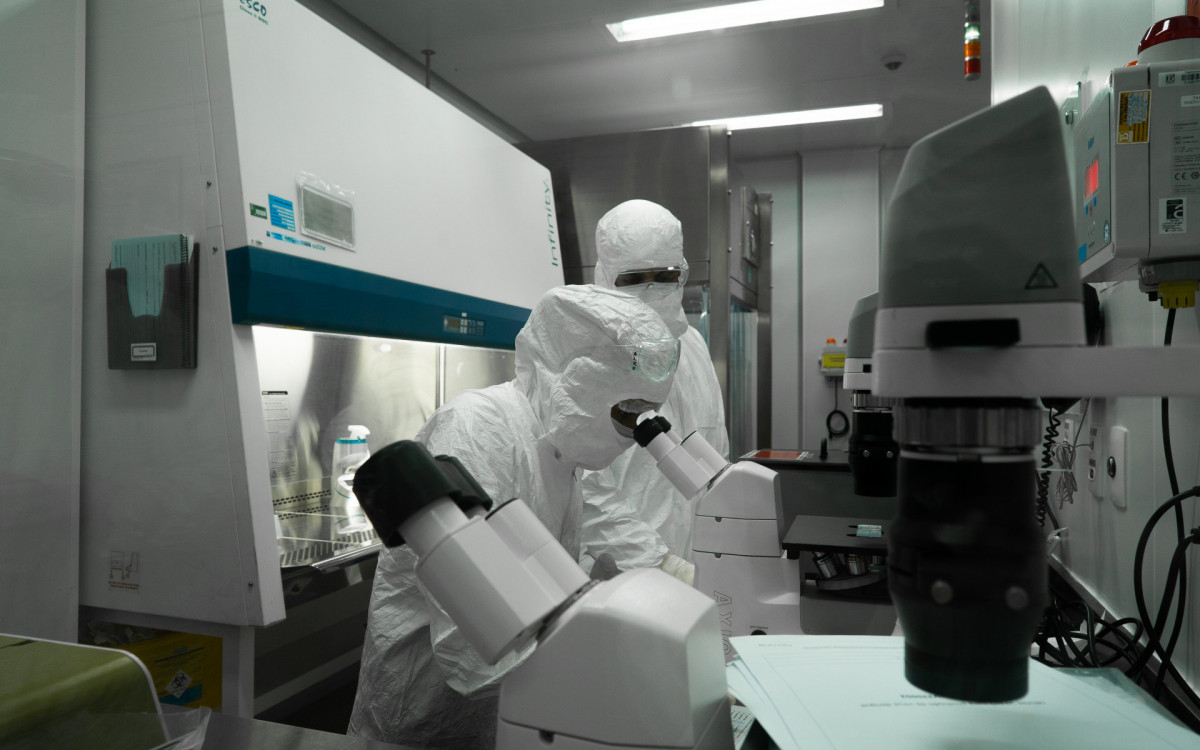 Produ&Atilde;&sect;&Atilde;&pound;o das vacinas contra a dengue e chikungunya no Instituto Butantan