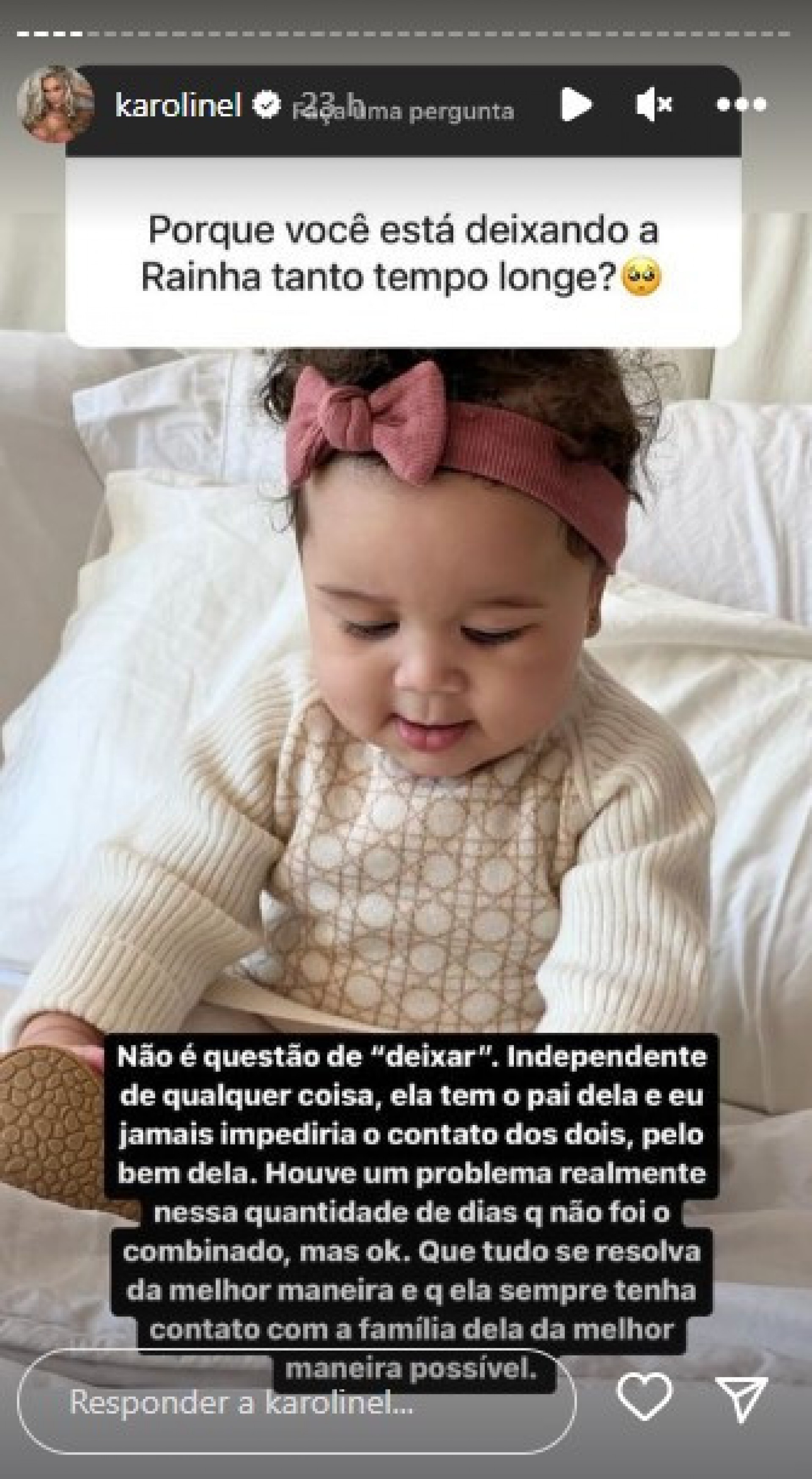 Karoline Lima desabafa sobre críticas dos internautas - Reprodução Internet