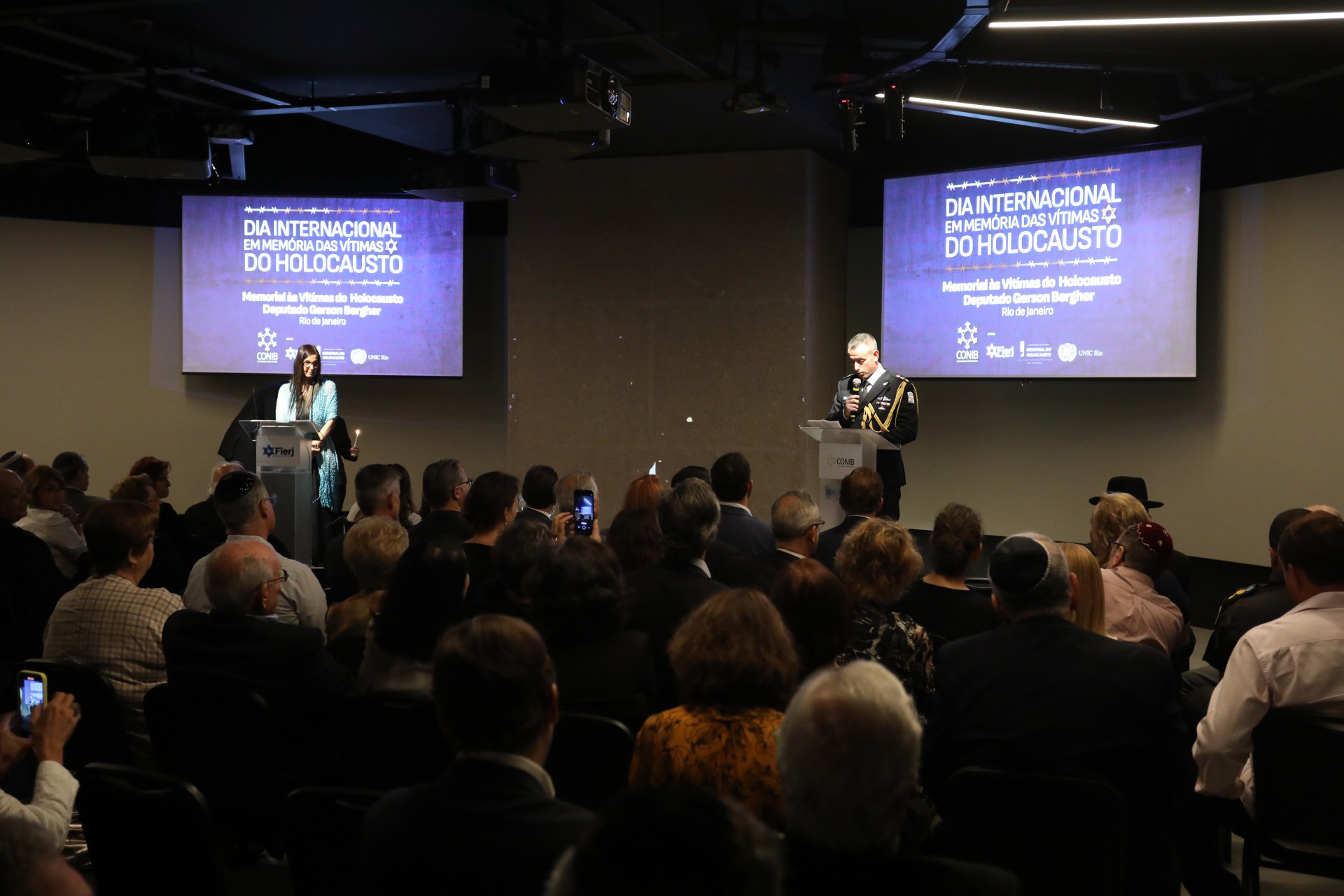 Dia internacional em homenagem &agrave;s vitimas do Holocausto em novo museu no Mirante do Pasmado, em Botafogo - Pedro Ivo/Ag&ecirc;ncia O Dia