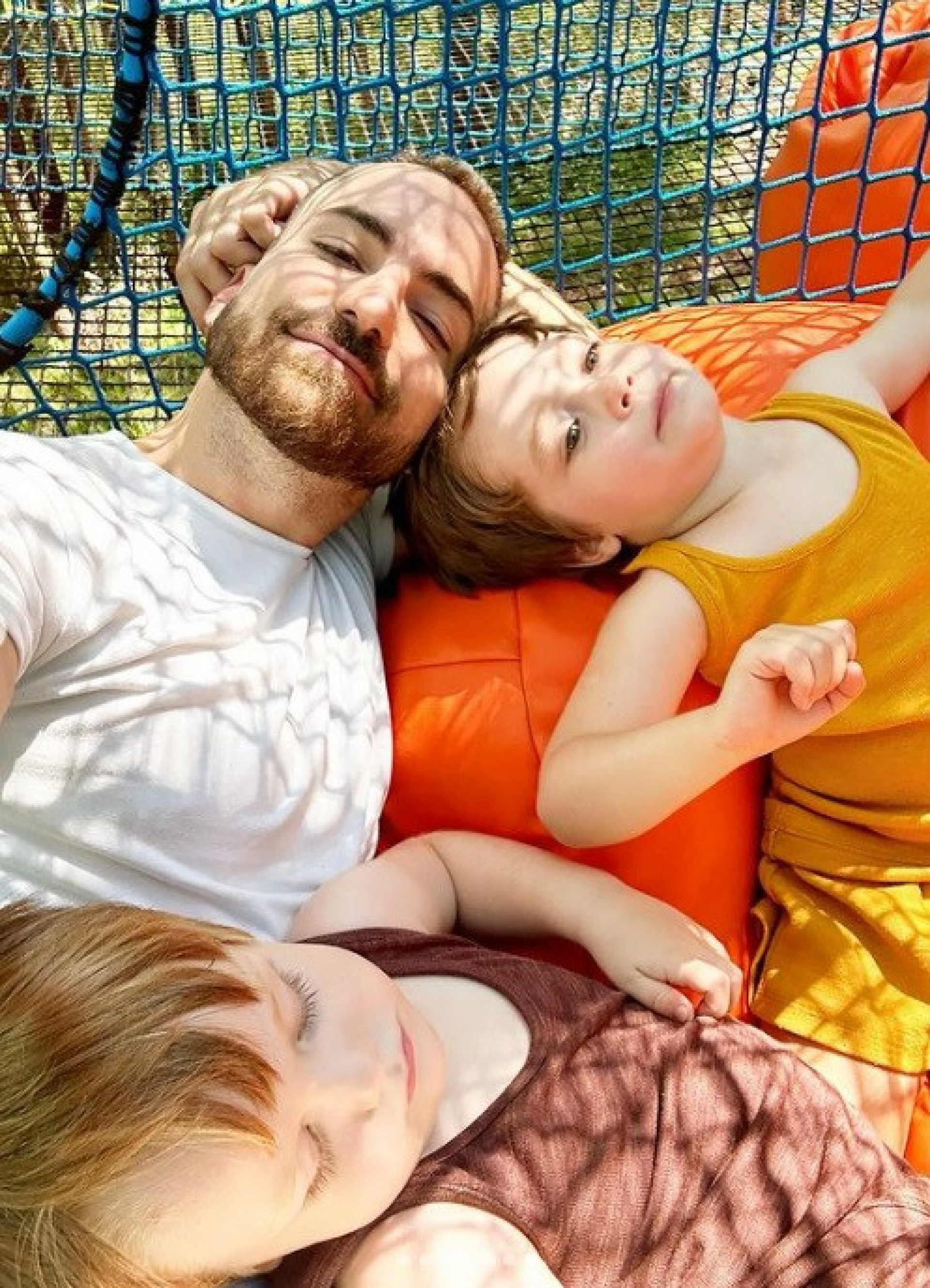 Thales Bretas posa com os filhos, Romeu e Gael - Reprodução do Instagram