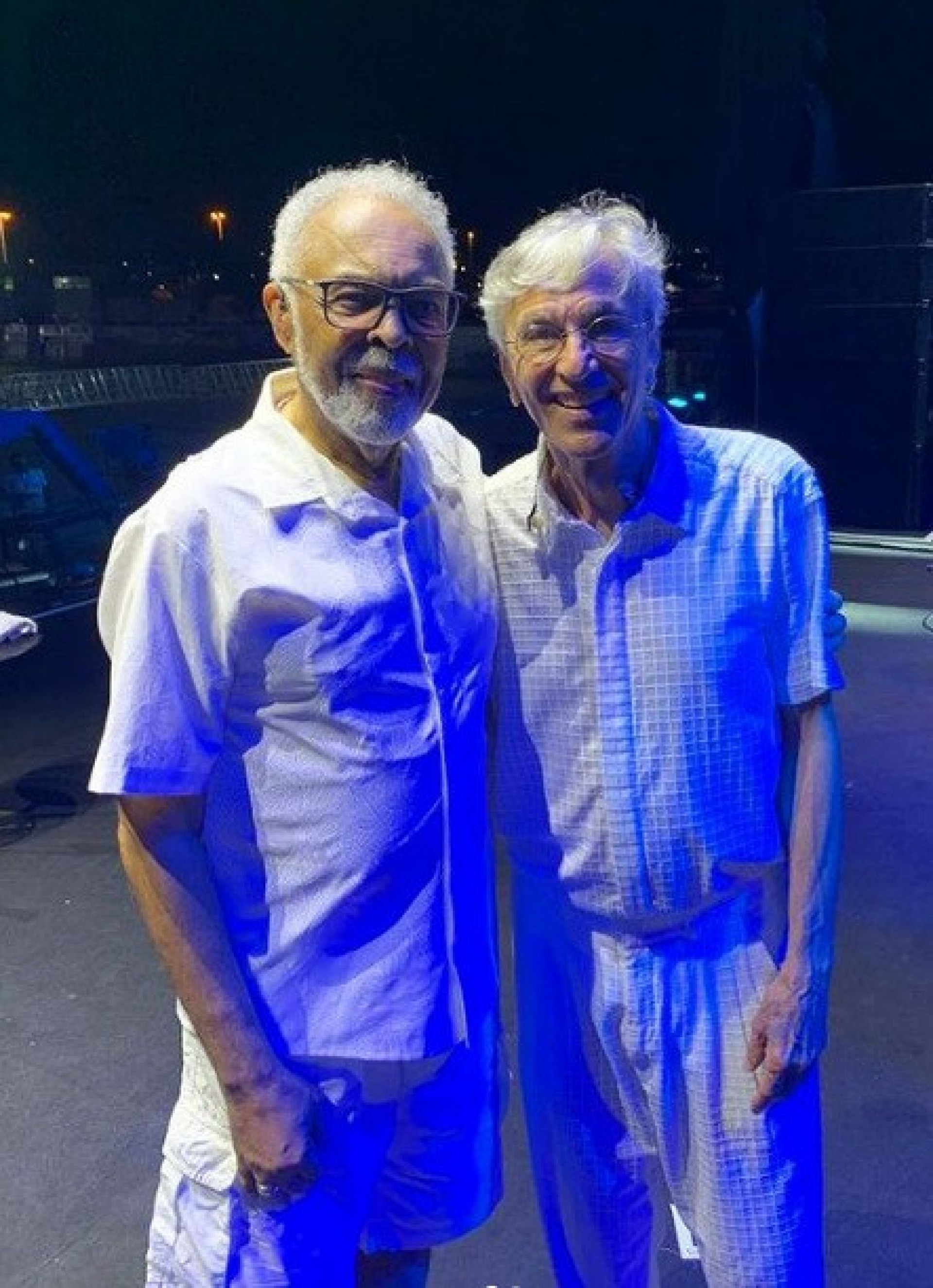 Caetano Veloso e Gilberto Gil se apresentam no Festival de Verão, em Salvador - Reprodução do Instagram