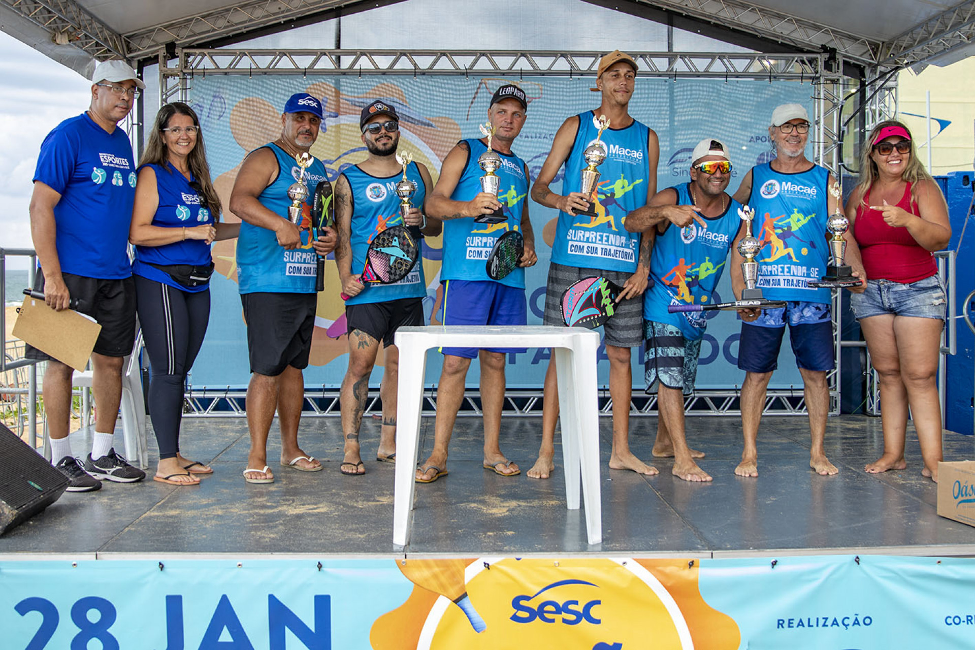 Até o dia 12 de fevereiro diferentes modalidades esportivas passarão pelas arenas montadas em frente ao Clube Cidade do Sol - Divulgação/Moisés Bruno H. Santos