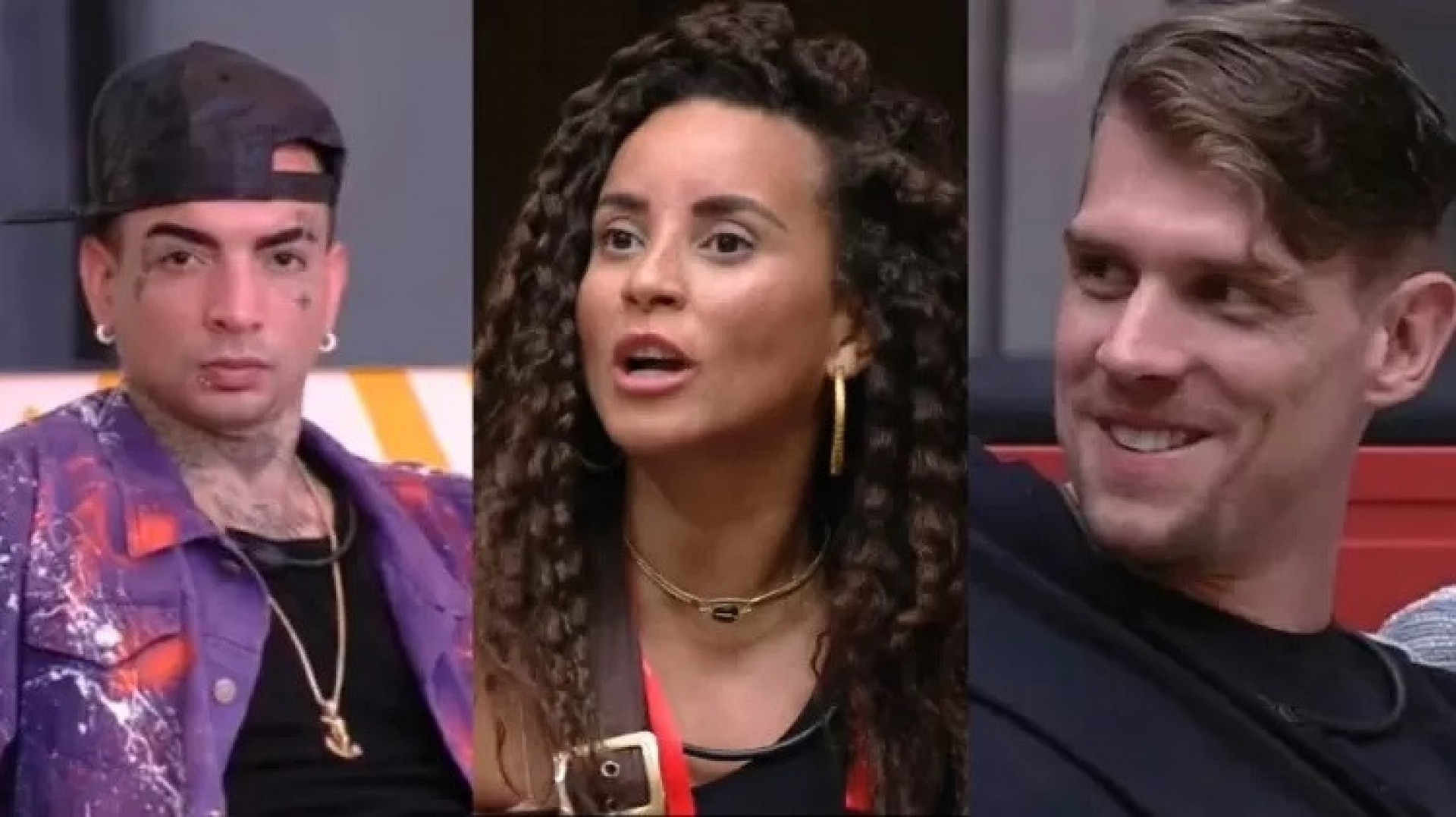 MC Guime e Domitila foram os dois mais votados pela casa. Cara de Sapato salvou Guimê e Cristian entrou no paredão em seu lugar - Reprodução